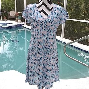 New Fresh Produce Maritime Mosaic Amelia Dress - M